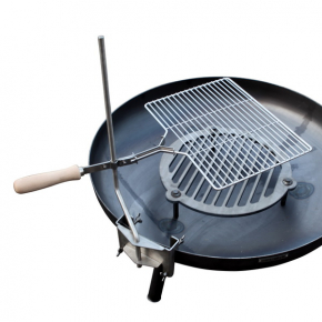 Schwenkgrill aus Edelstahl für alle Feuerschalen Schwenkgrill aus Edelstahl für alle Feuerschalen