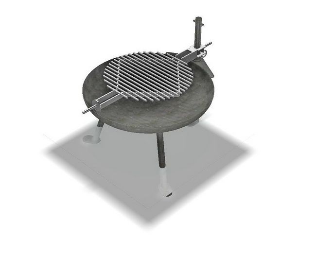 publigrill feuerschale mit grill parkgrill 06