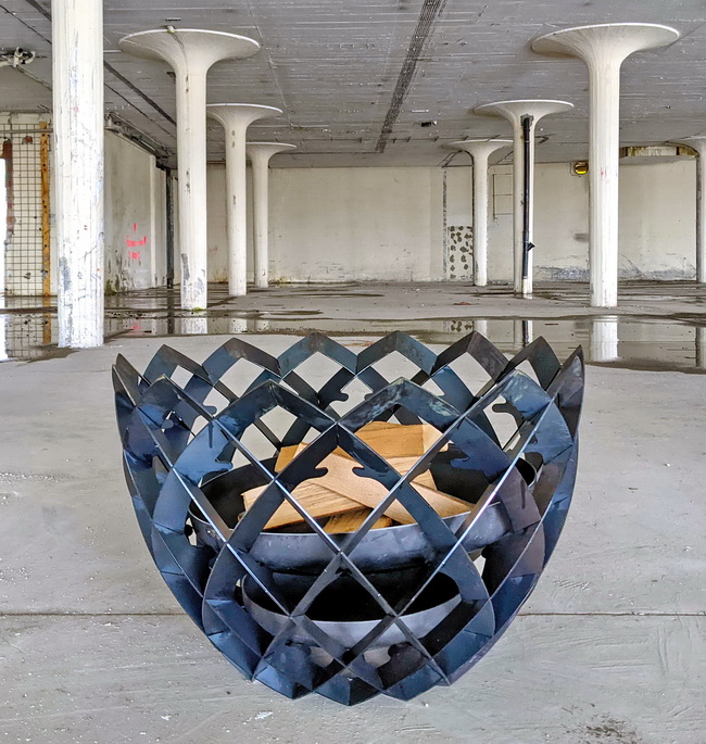 feuerkugel mit grillring permeabler feuerkorb 02