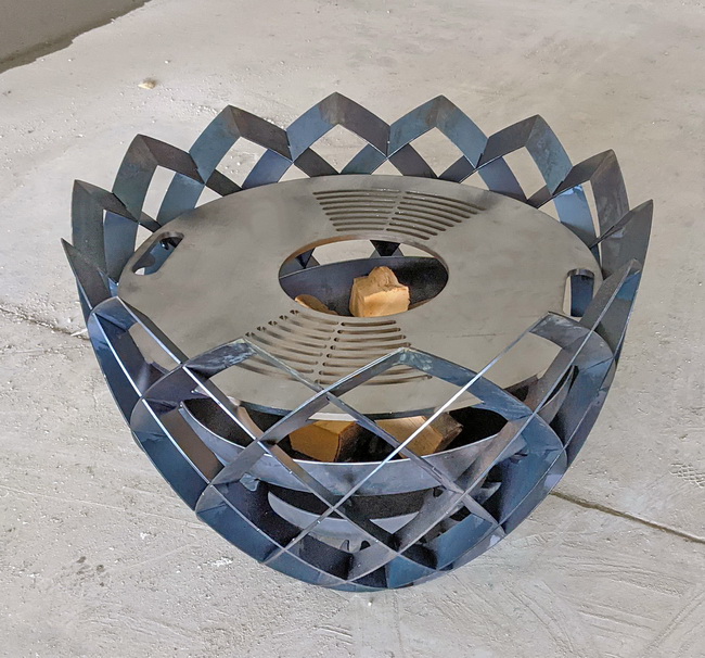 feuerkugel mit grillring permeabler feuerkorb 04