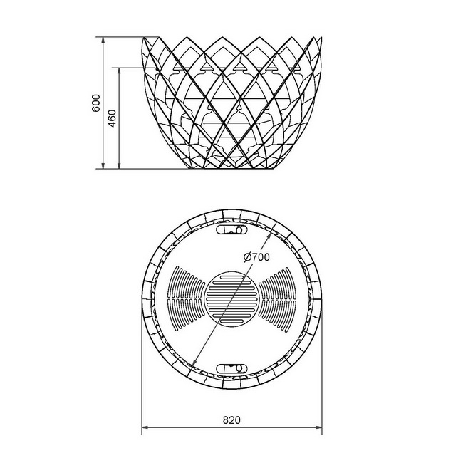 feuerkugel mit grillring permeabler feuerkorb 07