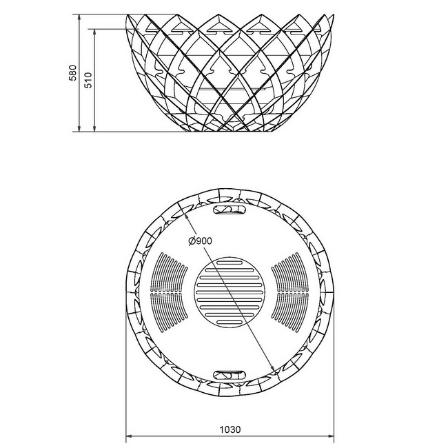 feuerkugel mit grillring permeabler feuerkorb 08