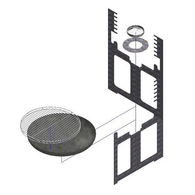 feuerschale mit grill senior 04