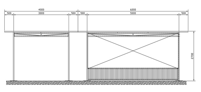 Zeichnung Sommerdach Restaurant Primitivo oberer Letten Zürich