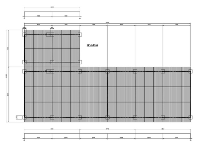 Zeichnung Sommerdach Restaurant Primitivo oberer Letten Zürich