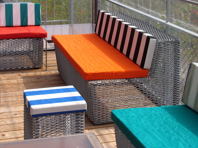 Loungemöbel aus Streckmetall