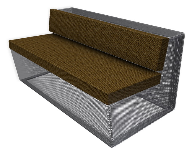 Loungemöbel aus Streckmetall