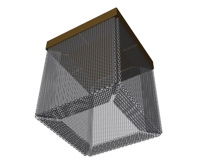 Loungemöbel aus Streckmetall Hocker