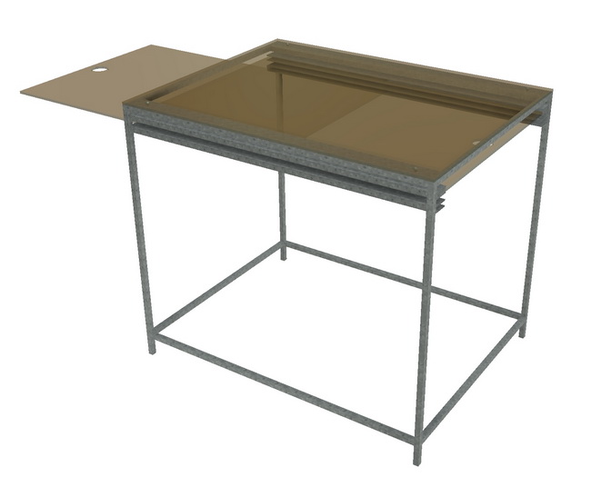 Beistelltisch Outdoor mit Schieber