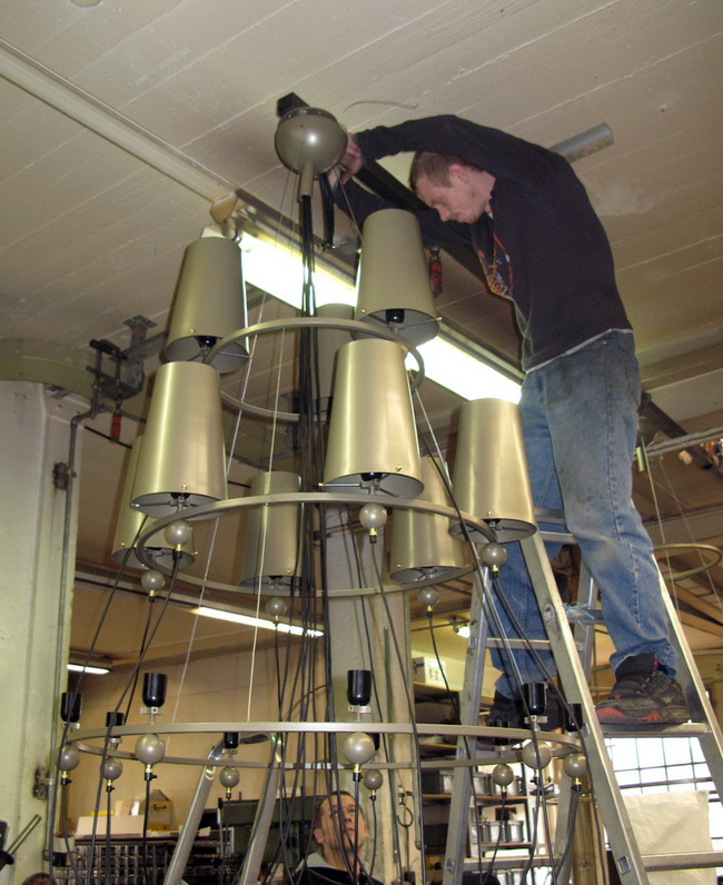 kronleuchter leuchtenschirme messing 04