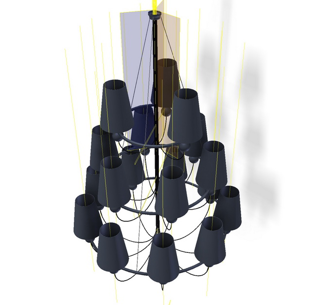 kronleuchter leuchtenschirme messing 08