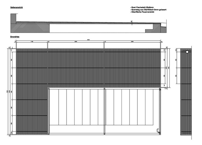 parkhaus vorderberg ausstieg gitter rost sitzgelegenheiten 08