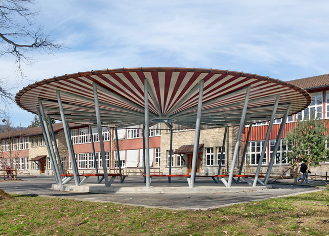 pavillon pausenplatz schulhaus entlisberg 03