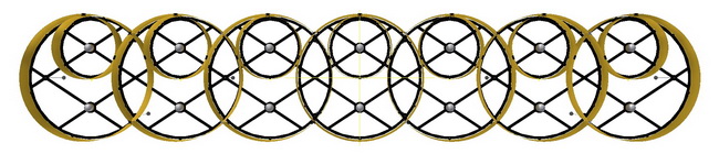 leuchter lampe messing led bar toni areal 07