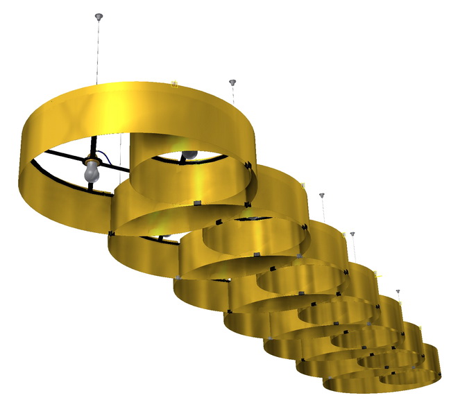 leuchter lampe messing led bar toni areal 09