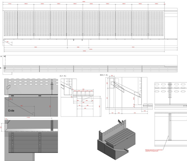 sichtschutz garage spielplatz mit sitzbank 08