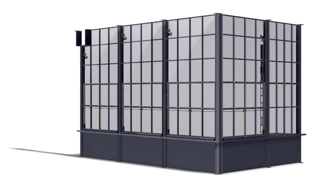 Die Hubfenster in geschlossenem Zustand