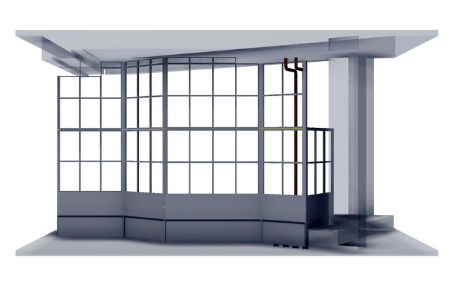 cafe bank hubfenster windfang messingvitrinen 21