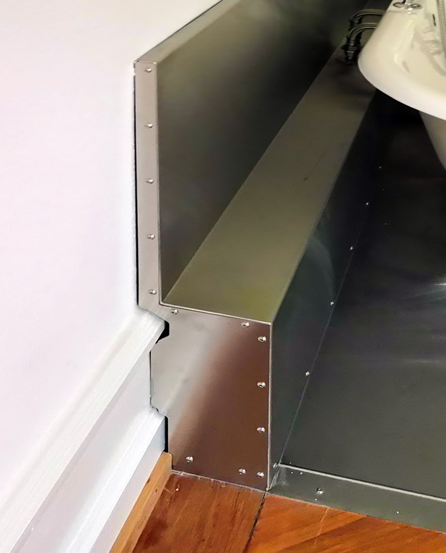 Chromstahlblech angepasst