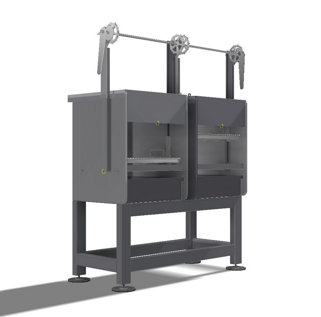 holzkohle gastrogrill mit abdeckung kurbel 03