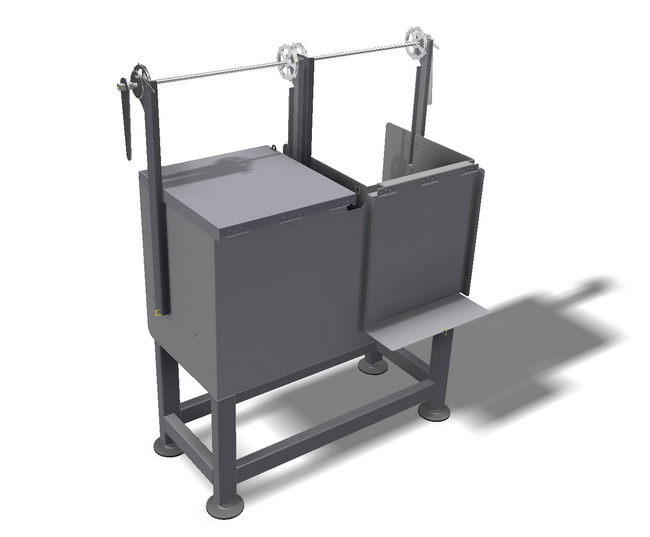 holzkohle gastrogrill mit abdeckung kurbel 04