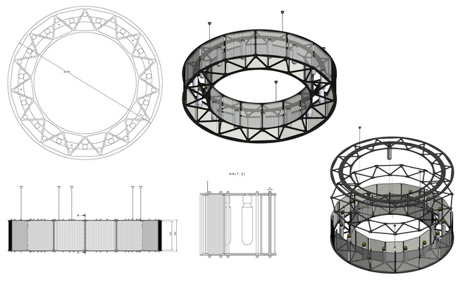 leuchter fuer garten restaurant glasleuchter 04